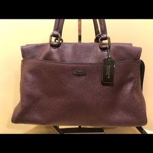 Coach satchel with crossbody strap